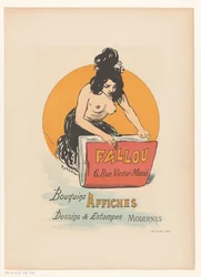 Plakat für Buch- und Druckhandel Fallou in Paris
