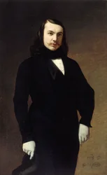 Porträt des Dichters Théophile Gautier 1811-1872, 1839