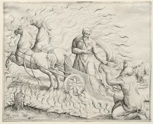 Elija steigt in den Himmel auf