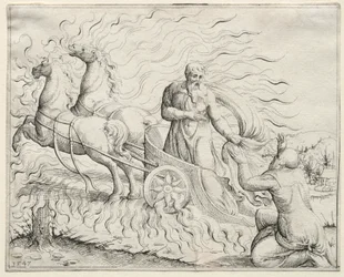 Elija fährt in den Himmel auf, 1547