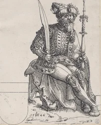 Maximilian I., aus Herberstain, Rerum Moscoviticarum Commentarii, 1546