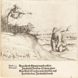 Moses und der brennende Dornbusch, 1548