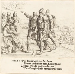 Die drei Könige berichten Herodes von der Geburt Christi, 1549