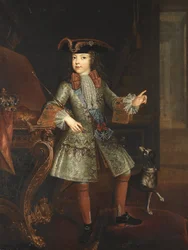 Porträt von König Ludwig XV. als Kind
