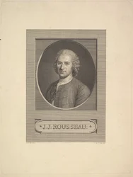 Porträt von Jean-Jacques Rousseau