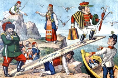 Die Frage des Balkans, um 1900 (Illustration)