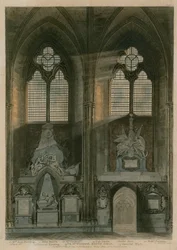 Viertes und fünftes Fenster, Südschiff, Westminster Abbey, London