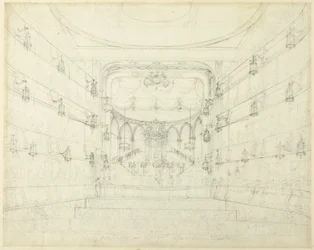 Studie für ein Oratorium-Covent Garden Theater, aus Microcosm of London