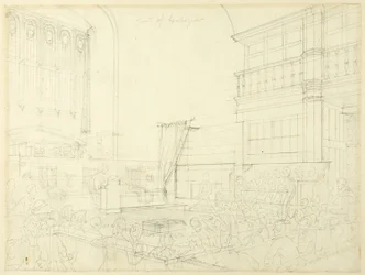 Studie für Gerichtshof des Schatzamtes, aus Microcosm of London