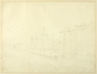 Studie für Feuer in London, aus Microcosm of London