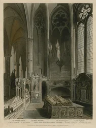 Westseite der St. Erasmus Kapelle, Westminster Abbey, London