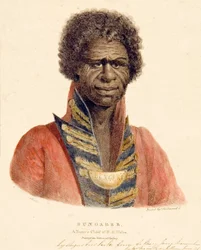 Bungaree, ein einheimischer Häuptling von N.S. Wales