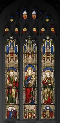 Edward der Bekenner, Jungfrau und Kind, und St. Johannes der Evangelist