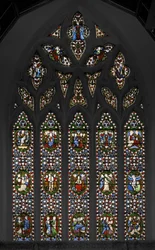 Geheimnisse des Rosenkranzes, Ostfenster der Kapelle