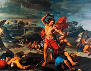 Samson erschlägt Philister
