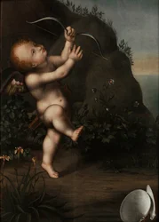 Amor mit einem Bogen, vor 1593