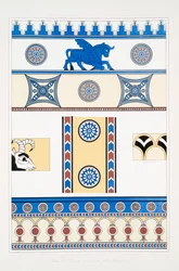 Gemalte Ornamente aus Nimrud [Kalhu]