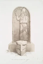 Der König und der Opferaltar in Nimrud [Kalhu]
