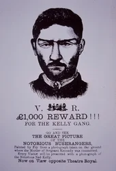 Ned Kelly Belohnungsposter