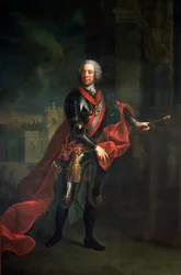 Graf Leopold Joseph von Daun (1705-66), Feldmarschall und österreichischer Oberbefehlshaber im Siebenjährigen Krieg, besiegt Friedrich den Großen bei der Belagerung von Kolin
