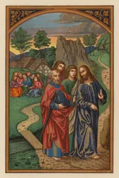 Jesus verlässt den Ölberg