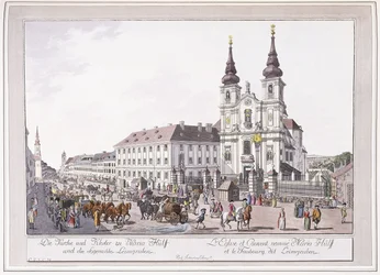 Pfarrkirche und Kloster Mariahilf in Leimggruben