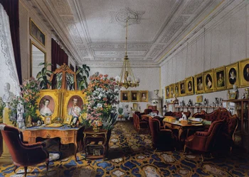 Die Halle der Erzherzogin Sophia in der Hofburg in Wien, ca. 1854, Österreich