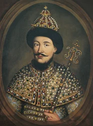 Porträt des Zaren Alexei I. Michailowitsch von Russland 1629-1676, 1670er Jahre