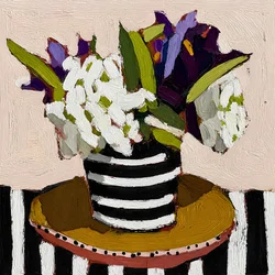 Lebendiges Blumenstillleben