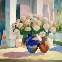 Lebendige Blumenvase