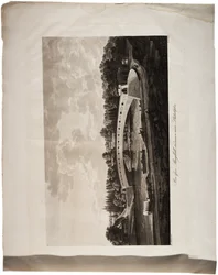 Brücke über den Schuylkill bei Philadelphia, aus einem Atlas der Vereinigten Staaten, 1824