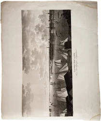 New Yorker Hafen, von Brooklyn nach Long Island, aus einem Atlas der Vereinigten Staaten, 1824