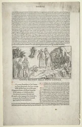 Dante und Virgil mit der Vision von Beatrice, ca. 1481-1485