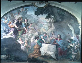Christus von Engeln bedient