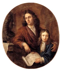 Der Bildhauer Willem Kerrickx und sein Sohn Willem Ignatius