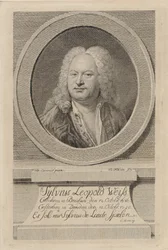 Porträt von Sylvius Leopold Weiss 1686-1750, 1750