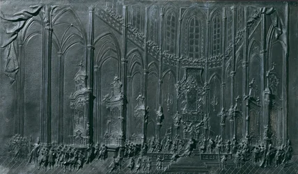 Die Krönung Maria Theresias im Dom zu Prag zum "König" von Böhmen am 12. Mai 1743