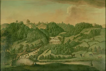 Blick auf den Fluss Skell bei Studley Royal