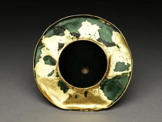 Schüssel mit Deckel, Untertasse und Löffel mit astrologischer Dekoration, frühes 19. Jh.