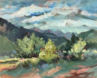 Pueblo-Länder Plein Air