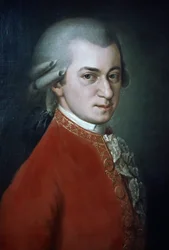 Wolfgang Amadeus Mozart, posthumes Porträt von Barbara Krafft