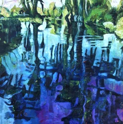 Tiefblaue Reflexionen