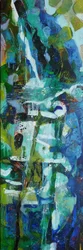 Dynamischer Blau-Grün-Fluss