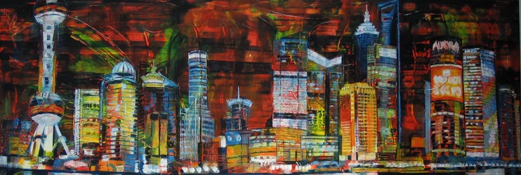 Lebendige Stadt Nacht