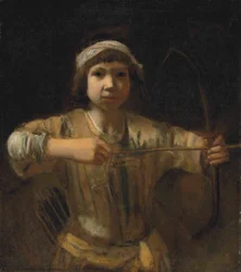 Ismael mit Bogen und Pfeil