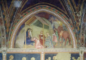 Die Anbetung der Könige, aus einer Serie von Szenen des Neuen Testaments