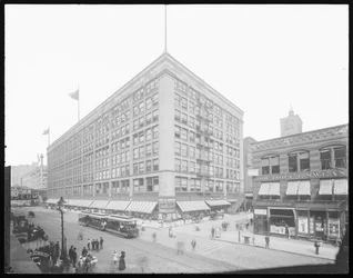 Siegel, Cooper & Company Gebäude, Chicago, Illinois, USA, ca. 1905 (s/w Foto)