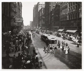 State Street, Chicago, Illinois, USA, um 1905