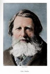 John Ruskin, englischer Kritiker, Dichter und Künstler, um 1880er Jahre