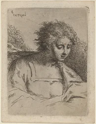 Halbfigur beim Lesen